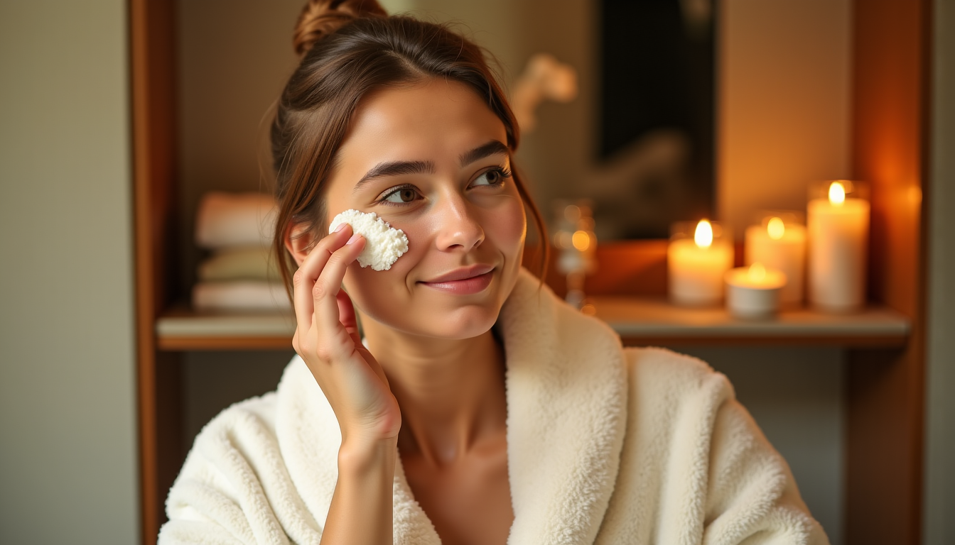 Illustration : utiliser des produits inadaptés à son type de — purifier profondément les pores avec un gommage et masque pour le visage ?